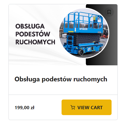 Szkolenie UDT na podesty ruchome Miasteczko Krajeńskie